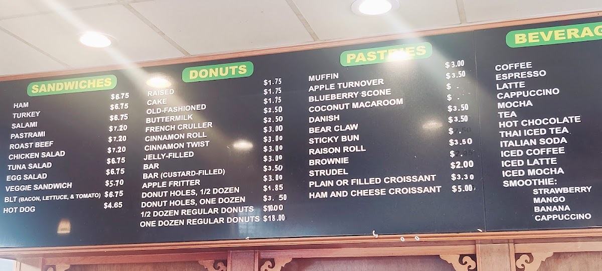 Happy Donuts Menu - Image 2